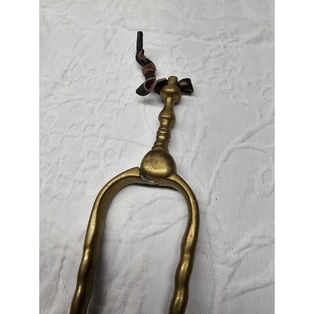 Antique 18th Century Brass English Fireplace Tool 11.5" - Picture 4 of 6